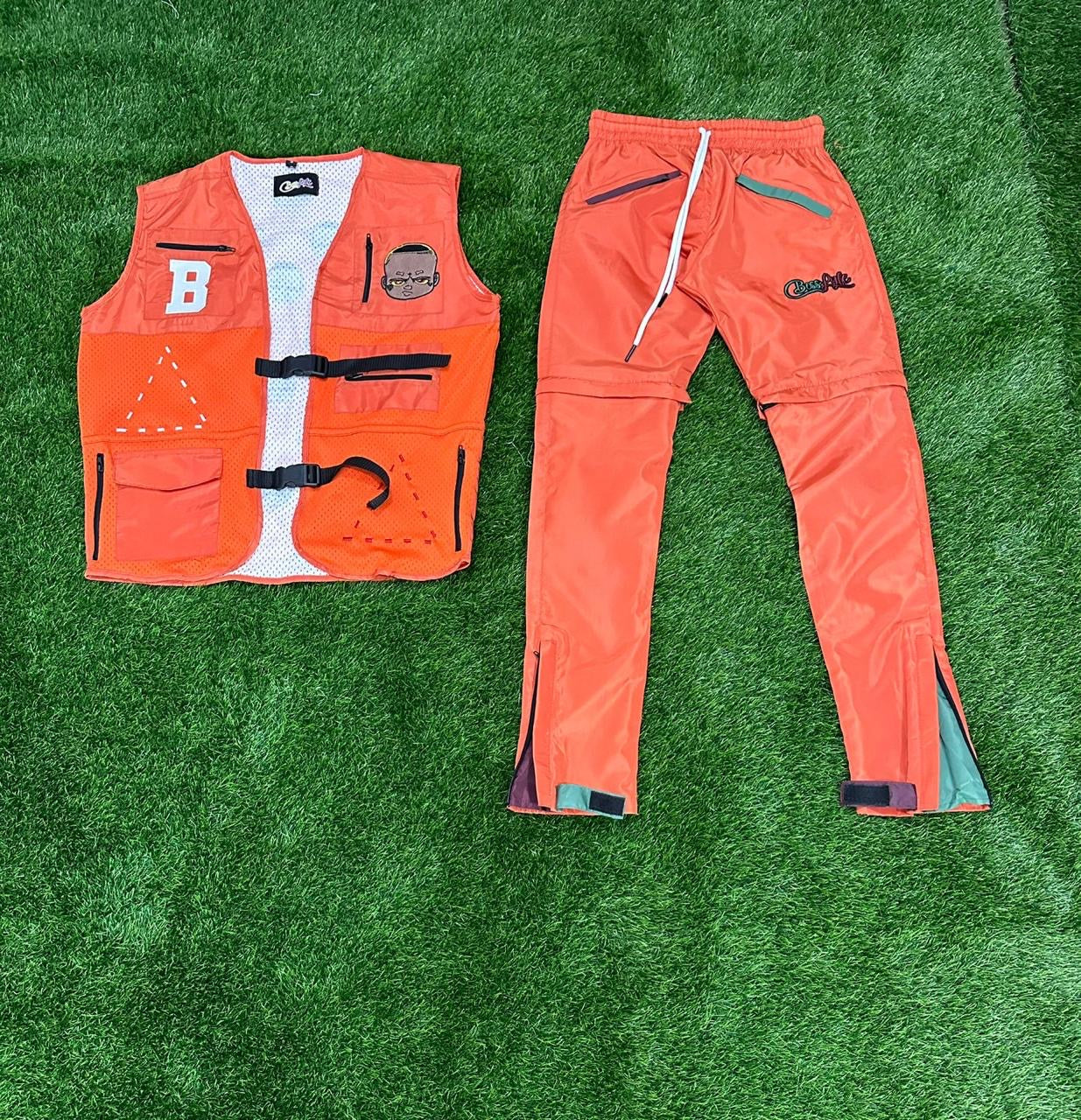 Orange Create The Motion Utility Vest Set